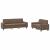 Set de canapele, 2 piese, maro, textil GartenMobel Dekor