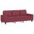 Set de canapea, 2 piese, roșu vin, material textil GartenMobel Dekor
