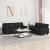 Set de canapele, 2 piese, negru, piele ecologică GartenMobel Dekor