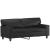 Set de canapele cu perne, 2 piese, negru, piele ecologică GartenMobel Dekor