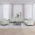 Set de canapele, 3 piese, gri deschis, catifea GartenMobel Dekor