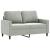 Set de canapele, 3 piese, cu perne, gri deschis, catifea GartenMobel Dekor