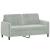 Set canapea, 2 piese, gri deschis, catifea GartenMobel Dekor