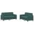 Set canapele, 2 piese, verde închis, catifea GartenMobel Dekor
