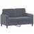 Set de canapele, 3 piese, gri închis, catifea GartenMobel Dekor