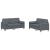 Set canapea cu perne, 2 piese, gri închis, catifea GartenMobel Dekor
