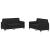 Set canapea cu perne, 2 piese, roz, catifea GartenMobel Dekor