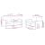 Set canapea cu perne, 2 piese, roz, catifea GartenMobel Dekor