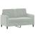 Set de canapele, 3 piese, gri deschis, catifea GartenMobel Dekor