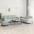 Set de canapele, 3 piese, gri deschis, catifea GartenMobel Dekor