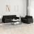Set canapea cu perne, 2 piese, roz, catifea GartenMobel Dekor