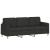 Set de canapele cu perne, 3 piese, negru, textil GartenMobel Dekor