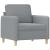 Set de canapele cu perne, 3 piese, gri deschis, textil GartenMobel Dekor