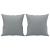 Set de canapele cu perne, 3 piese, gri deschis, textil GartenMobel Dekor