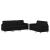 Set de canapele cu perne, 2 piese, negru, textil GartenMobel Dekor