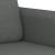 Set de canapele cu perne, 3 piese, gri închis, textil GartenMobel Dekor