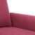 Set canapea cu perne, 3 piese, roșu vin, catifea GartenMobel Dekor