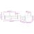 Set de canapele cu perne, 2 piese, gri deschis, catifea GartenMobel Dekor