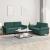 Set de canapele cu perne, 2 piese, verde închis, catifea GartenMobel Dekor