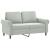 Set canapea cu perne, 2 piese, gri deschis, catifea GartenMobel Dekor