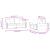 Set canapea cu perne, 2 piese, gri deschis, catifea GartenMobel Dekor