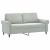 Set canapea cu perne, 2 piese, gri deschis, catifea GartenMobel Dekor