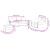 Set de canapele, 3 piese, cu perne, gri deschis, catifea GartenMobel Dekor