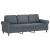 Set canapea cu perne, 2 piese, gri închis, catifea GartenMobel Dekor