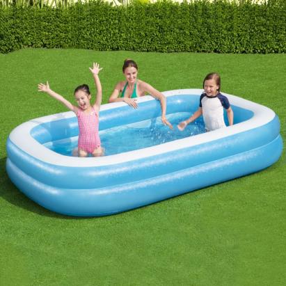 Bestway Piscină gonflabilă, albastru/alb, 262x175x51 cm dreptunghiular GartenMobel Dekor