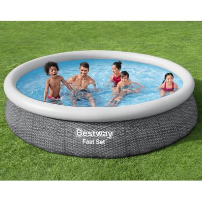 Bestway Set de piscină rotundă, 366x76 cm GartenMobel Dekor