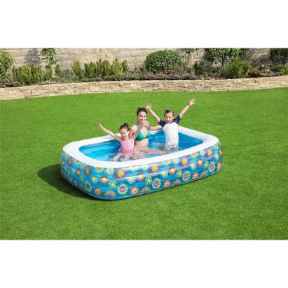 Bestway Piscină gonflabilă pentru copii, albastru, 229x152x56 cm GartenMobel Dekor