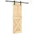 Ușă glisantă cu set de feronerie 70x210 cm, lemn masiv de pin GartenMobel Dekor
