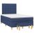 Pat box spring cu saltea, albastru, 120x200 cm, textil GartenMobel Dekor