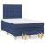 Pat box spring cu saltea, albastru, 120x200 cm, textil GartenMobel Dekor