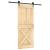 Ușă glisantă cu set de feronerie 85x210 cm, lemn masiv de pin GartenMobel Dekor