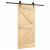 Ușă glisantă cu set de feronerie 95x210 cm, lemn masiv de pin GartenMobel Dekor