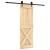 Ușă glisantă cu set de feronerie 70x210 cm, lemn masiv de pin GartenMobel Dekor