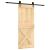 Ușă glisantă cu set de feronerie 85x210 cm, lemn masiv de pin GartenMobel Dekor