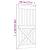 Ușă glisantă cu set de feronerie 95x210 cm, lemn masiv de pin GartenMobel Dekor