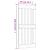 Ușă glisantă cu set de feronerie 95x210 cm, lemn masiv de pin GartenMobel Dekor