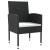 Set mobilier de grădină, 5 piese, negru, poliratan și oțel GartenMobel Dekor