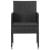 Set mobilier de grădină, 5 piese, negru, poliratan și oțel GartenMobel Dekor