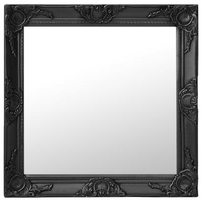 Oglindă de perete în stil baroc, negru, 60 x 60 cm GartenMobel Dekor