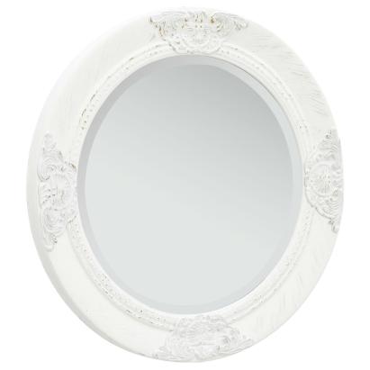 Oglindă de perete în stil baroc, alb, 50 cm GartenMobel Dekor