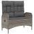 Set mobilier de grădină cu perne, 4 piese, gri, poliratan GartenMobel Dekor