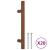 Mânere de dulap, 20 buc., bronz, 96 mm, oțel inoxidabil GartenMobel Dekor
