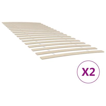 Baze de pat cu șipci cu 34 șipci, 2 buc., 100x200 cm GartenMobel Dekor