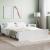 Cadru de pat cu tăblie la cap și picioare, alb, 140x200 cm GartenMobel Dekor