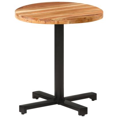 Masă de bistro, Ø70x75 cm, lemn masiv de acacia, rotundă GartenMobel Dekor