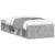 Cadru de pat mic single, gri beton, 75x190 cm GartenMobel Dekor